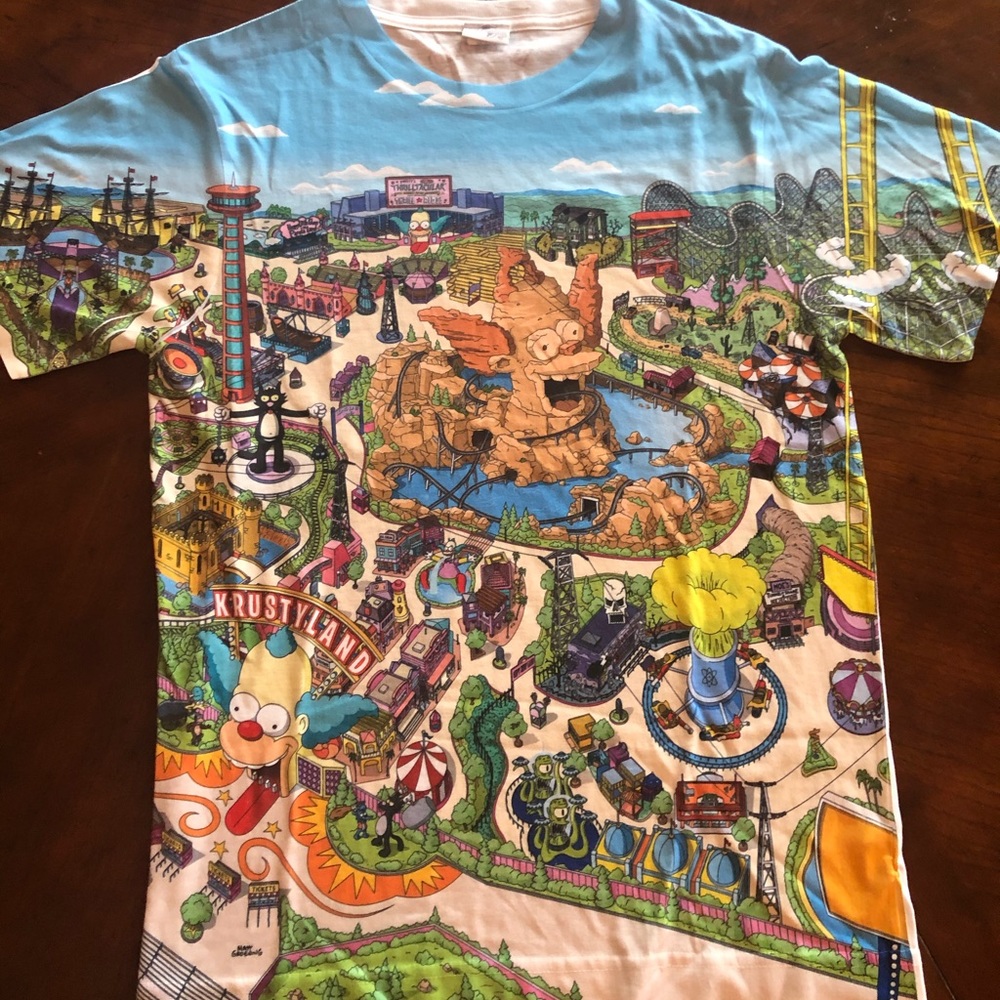 Simpson’s Krustyland T-shirt.  Rare!!